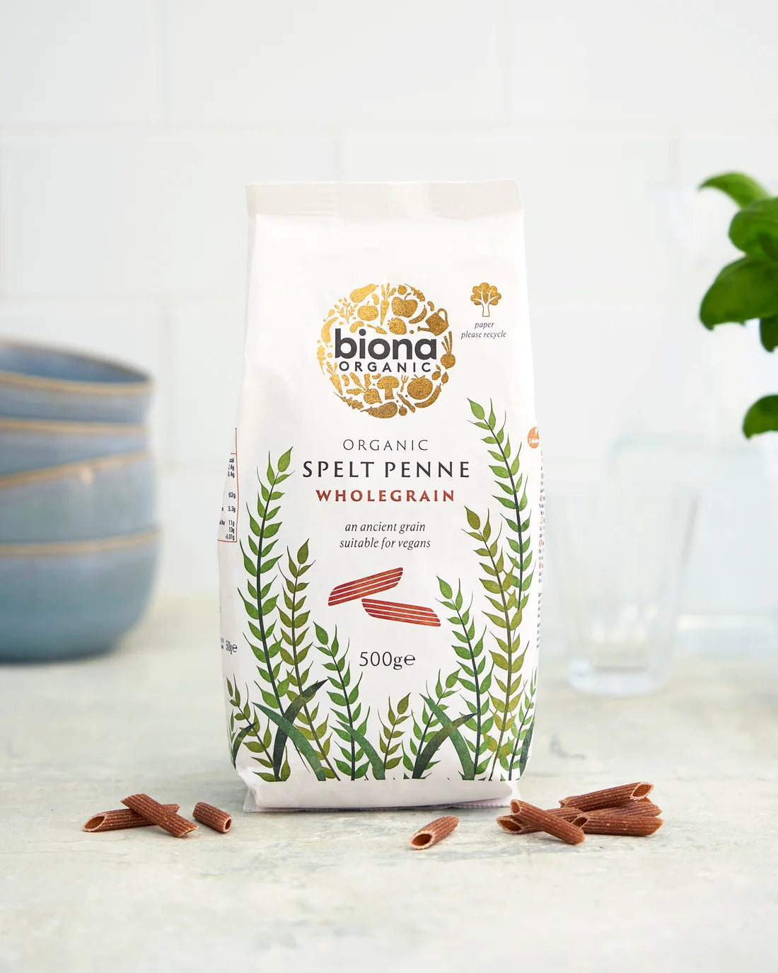 Biona Organic Wholegrain Spelt Penne 500g