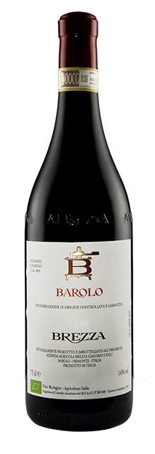 Brezza Barolo DOCG 2020 organic Nebbiolo red wine bottle 75cl