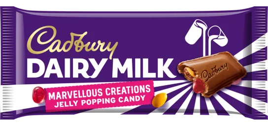 Cadbury Dairy Milk Jelly Popping Candy 56g