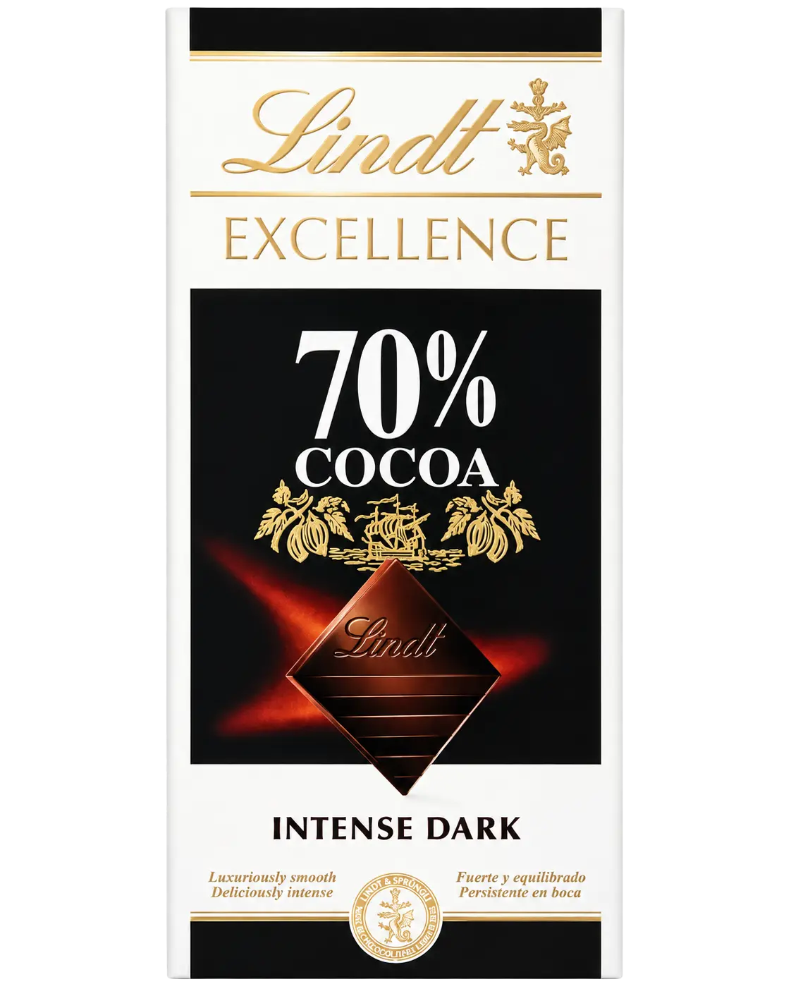 Lindt Excellence 70% Cocoa Dark Chocolate Bar 100g