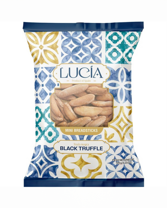 Lucía Mini Picos Black Truffle Spanish breadsticks 120g bag