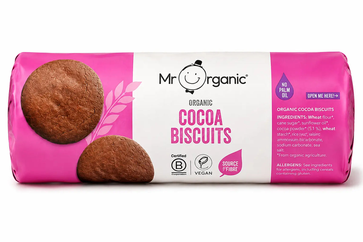Mr Organic Cocoa Biscuits 250g