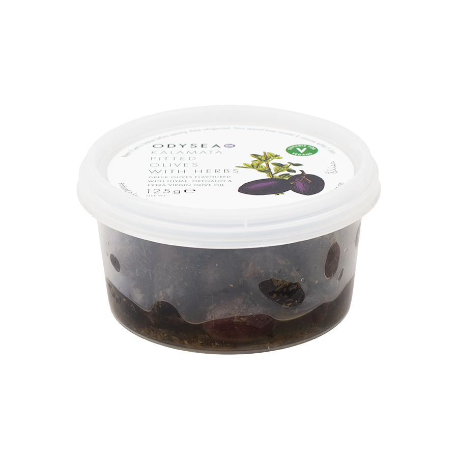 Odysea Kalamata Pitted Olives with Herbs 125g