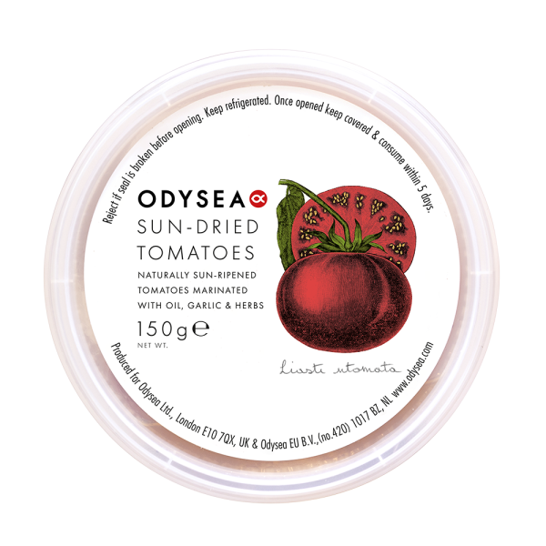 Odysea Sun-Dried Mediterranean Tomatoes 150g Mediterranean pantry product available at The Velvet Corner