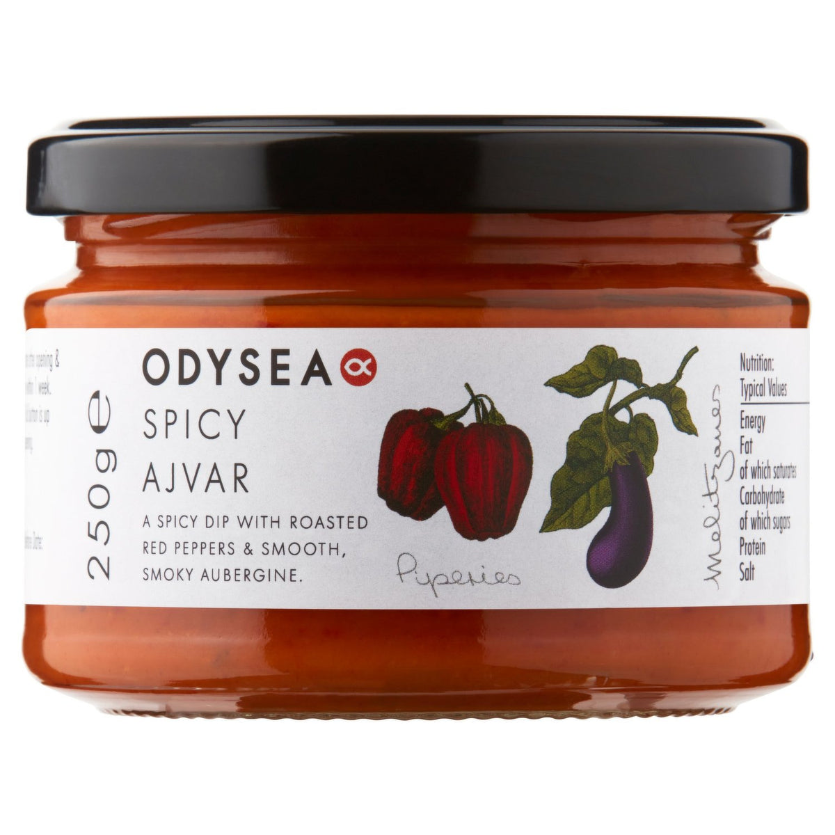 Odysea Ajvar 250g Mediterranean deli product available at The Velvet Corner