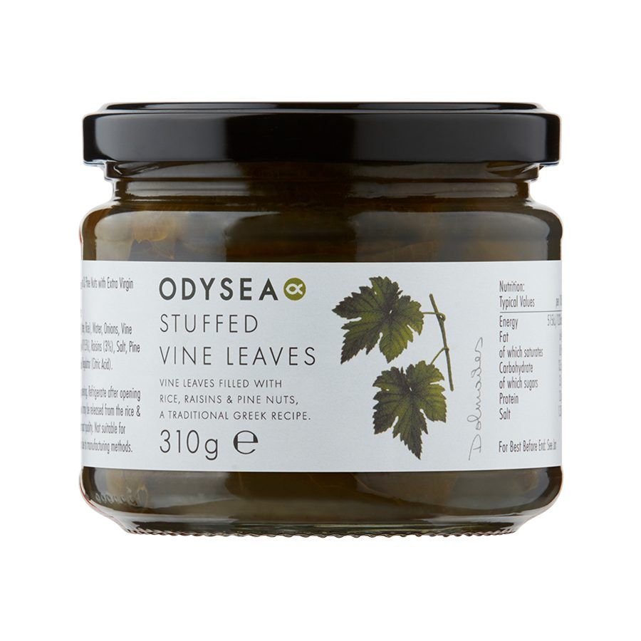 Odysea Stuffed Vine Leaves 155g Mediterranean pantry product available at The Velvet Corner