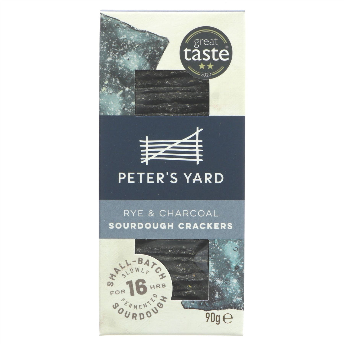 Peter's Yard Rye and Charcoal Sourdough Crackers 90g box