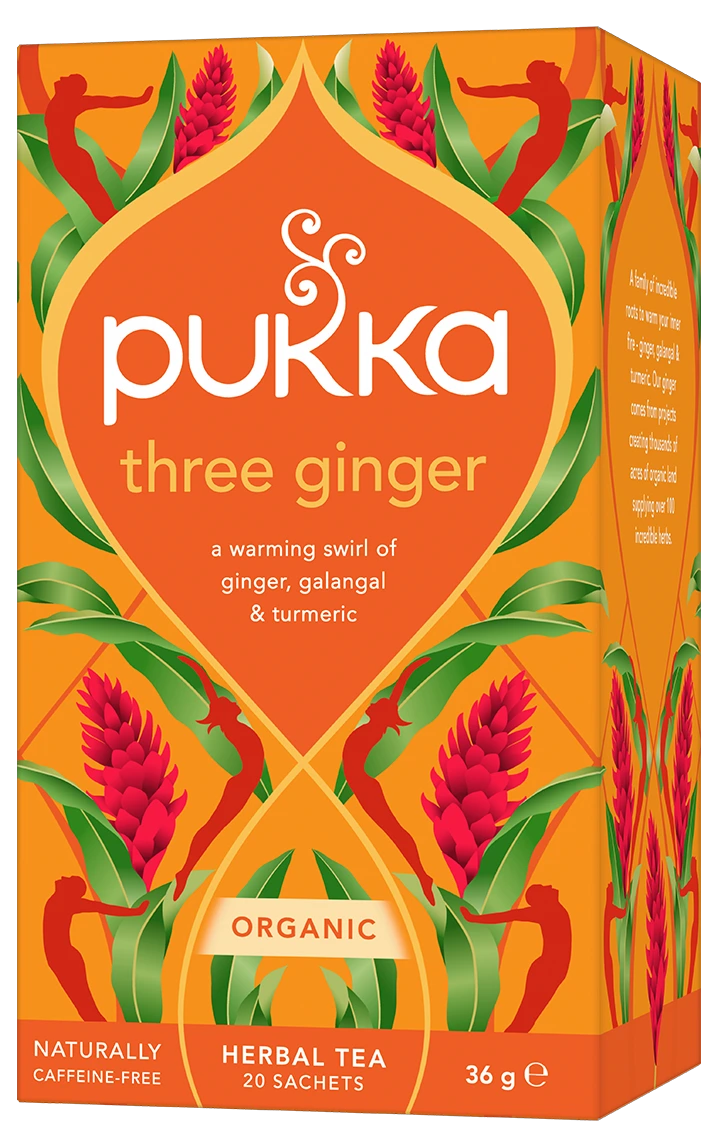Pukka Organic Three Ginger Tea 20 Bags 36g