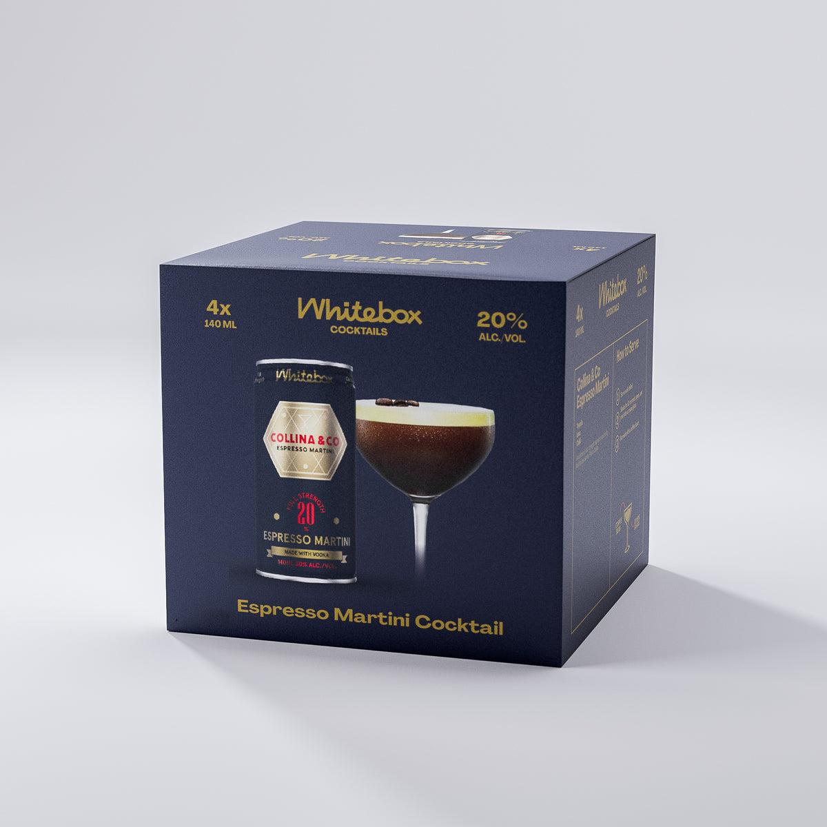 Whitebox Cocktails Collina & Co Espresso Martini 100ml Ready-to-Drink Coffee Cocktail Can