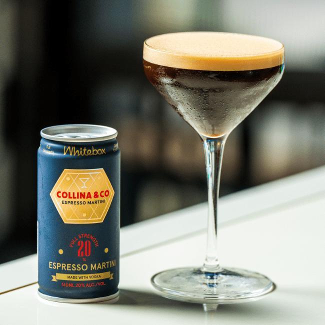 Whitebox Cocktails Collina & Co Espresso Martini 100ml Ready-to-Drink Coffee Cocktail Can