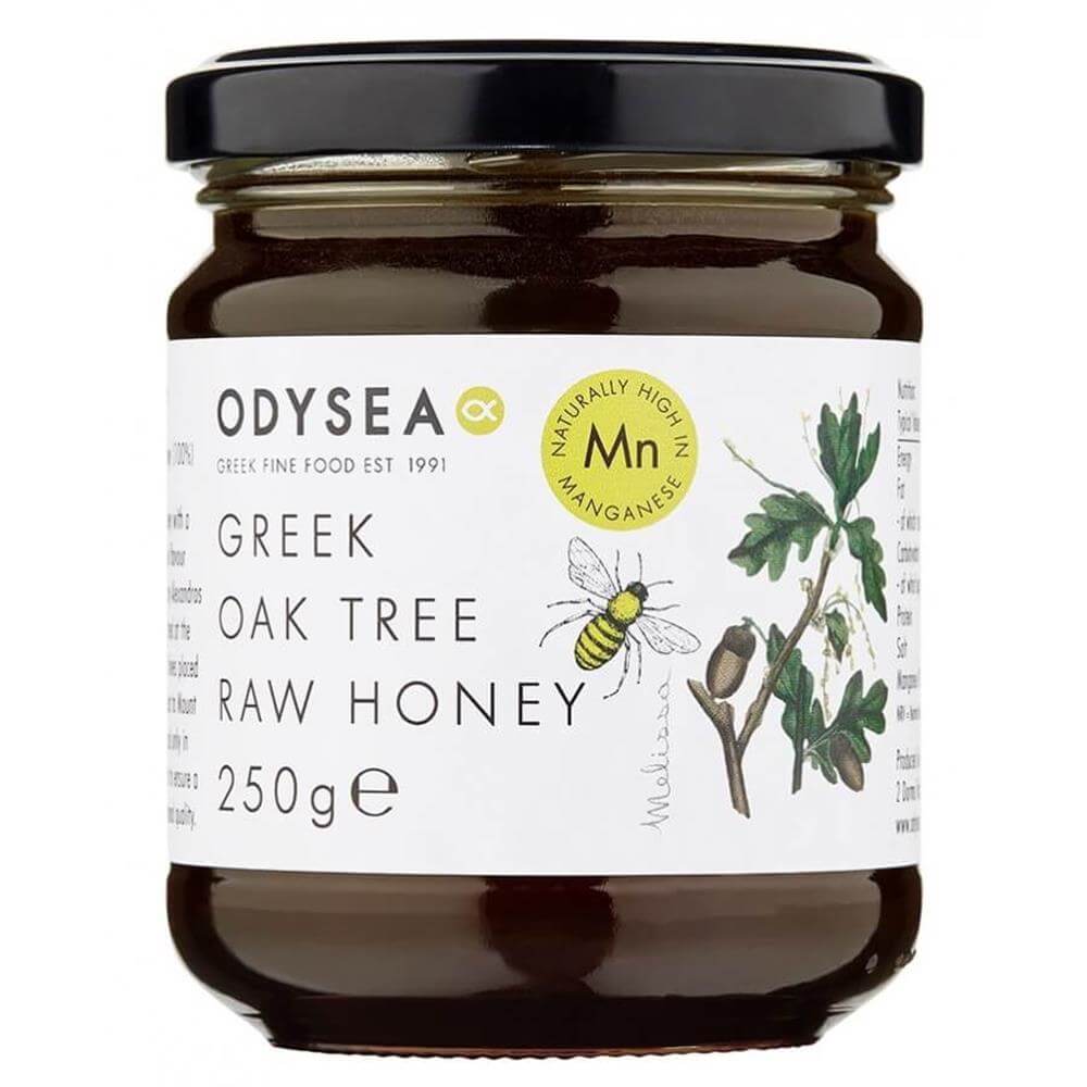 Odysea Greek Oak Tree Raw Honey Limited Edition 250g Greek honey or spread product available at The Velvet Corner