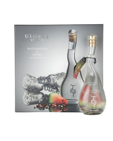 ULUVKA Vodka Watermelon and Pepper Gift Set with 2 Glasses Vodka buy online