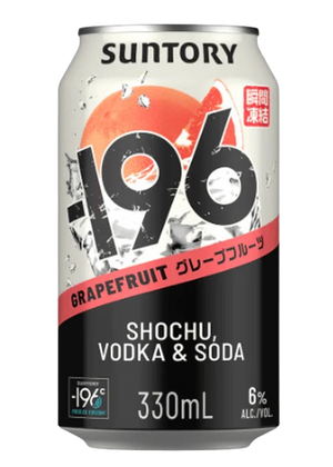 Suntory 196 Grapefruit Shochu Vodka and Soda 330ml Spirits buy online