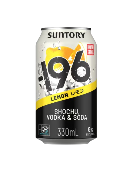 Suntory 196 Lemon Shochu Vodka and Soda 330ml Spirits buy online