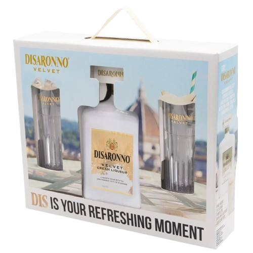 Disaronno Velvet Liqueur Gift Set with Glasses Liqueurs buy online