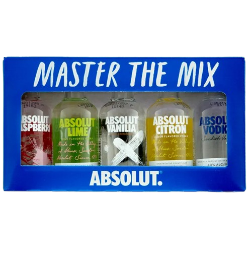 Absolut Master the Mix Vodka Miniature Gift Set 5x50ml buy online