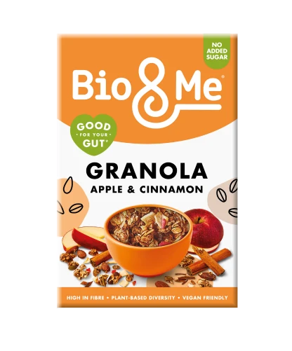 Apple & Cinnamon Granola 360g crunchy plant-based breakfast granola available at The Velvet Corner