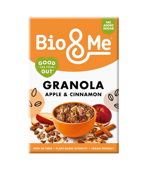 Apple & Cinnamon Granola 360g crunchy plant-based breakfast granola available at The Velvet Corner