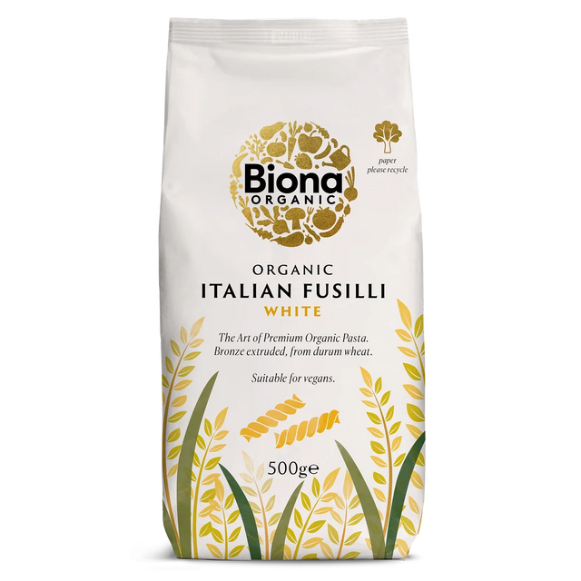 Biona Organic White Fusilli Pasta 500g
