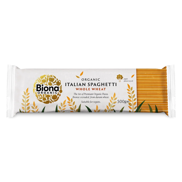 Biona Organic Wholewheat Spaghetti 500g