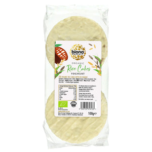 Biona Yoghurt Coated Rice Cakes 100g | The Velvet Corner