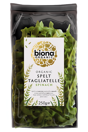 Biona Organic Spelt Spinach Tagliatelle 250g pack