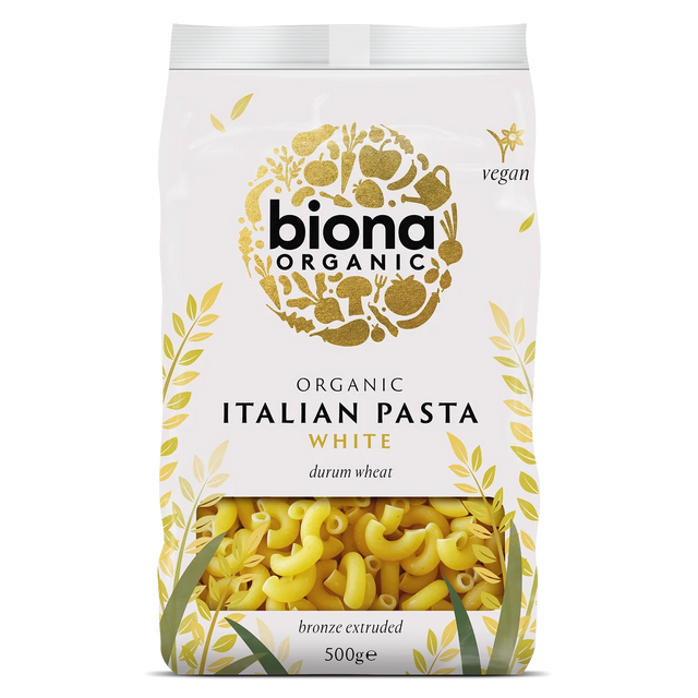 Biona Organic White Macaroni Pasta 500g