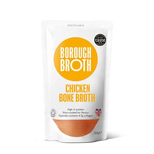 Borough Broth Free-Range Organic Chicken Bone Broth 324g made with British organic chicken available at The Velvet Corner