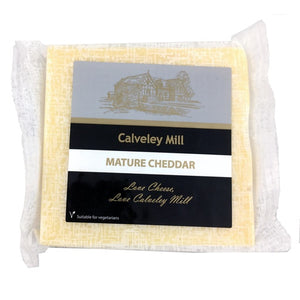 Calveley Mature Cheddar Block 150g vegetarian British cheddar cheese