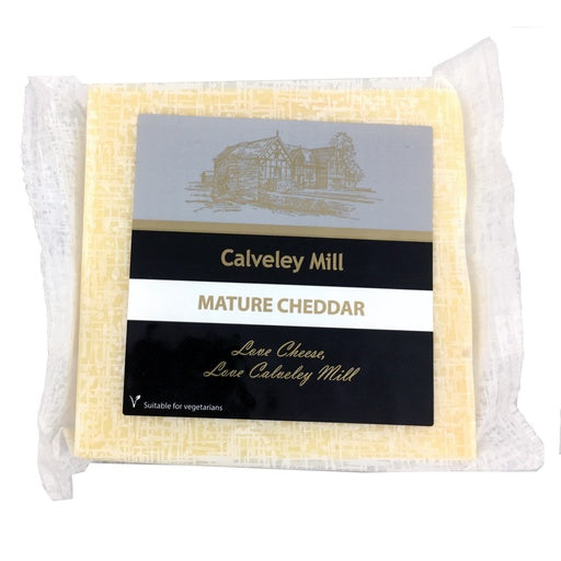 Calveley Mature Cheddar Block 150g vegetarian British cheddar cheese