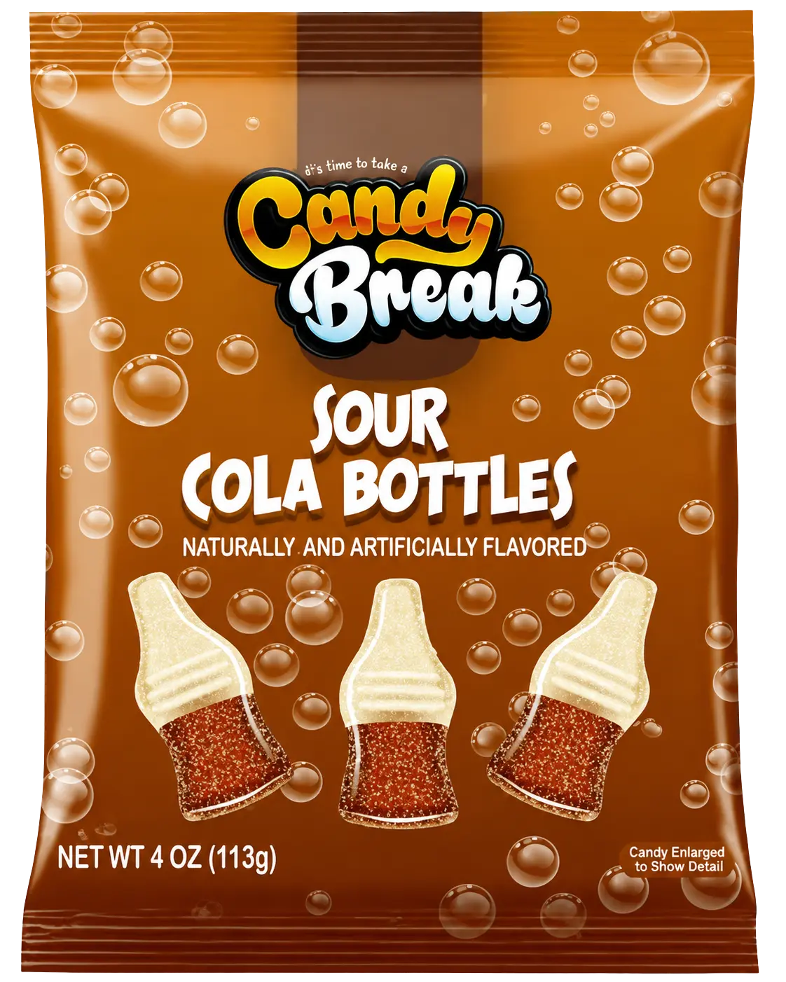Candy Break Sour Cola Bottles 113g