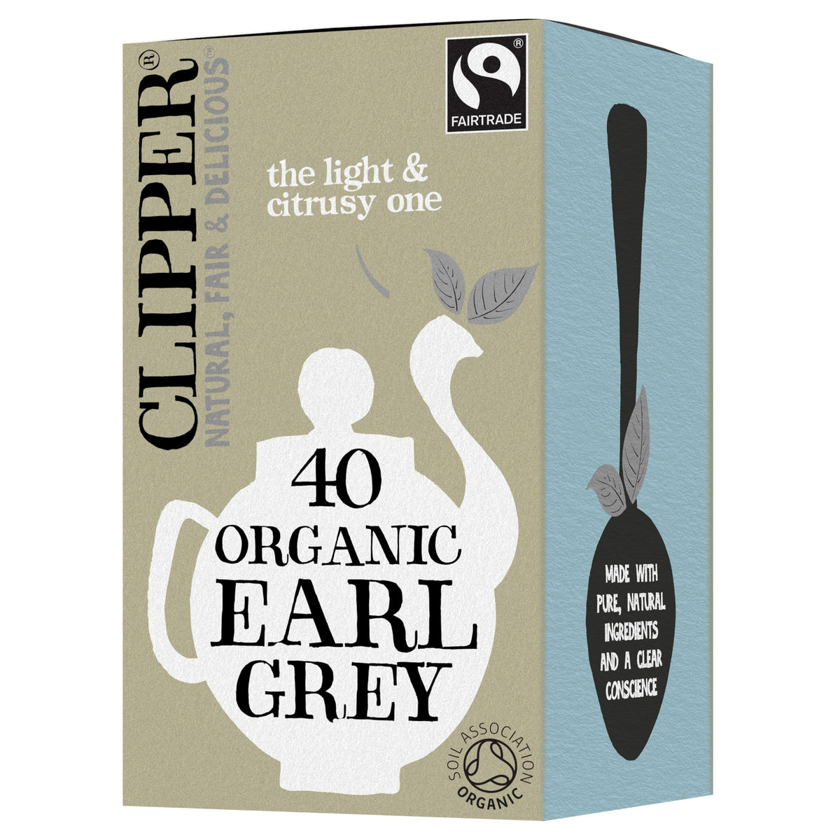 Clipper Fairtrade Organic Earl Grey Tea 40 Bags – 96g