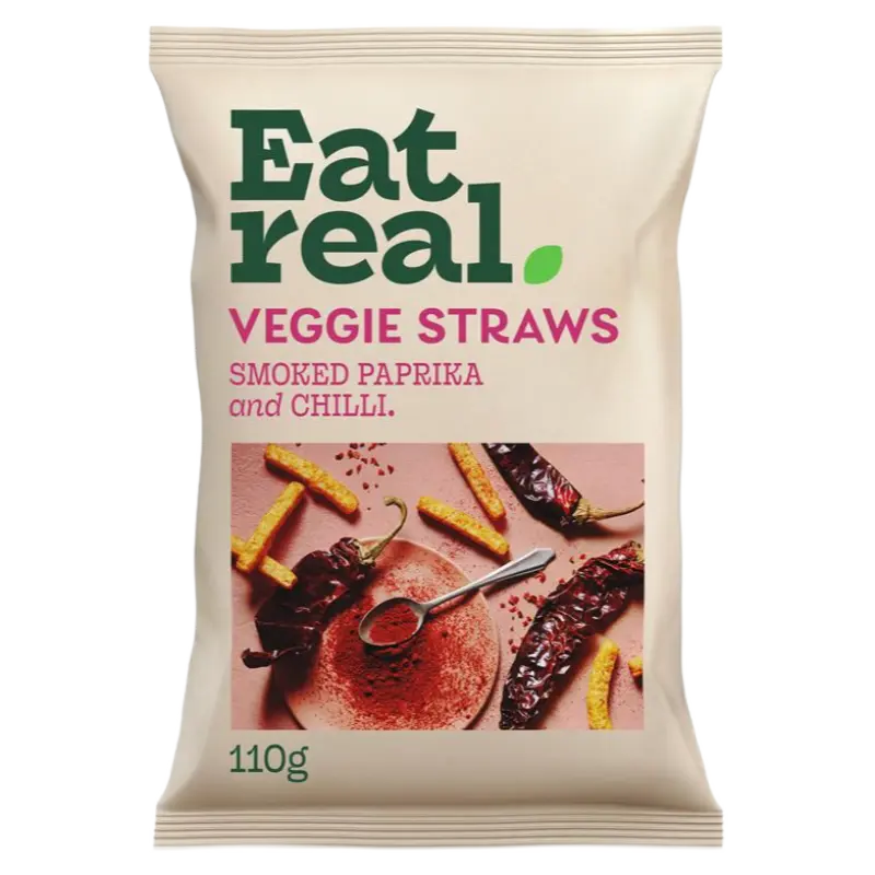 Eat Real Paprika & Chilli Veggie Straws 110g