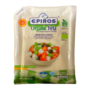 Epiros Organic Feta PDO 150g vegetarian Greek organic cheese