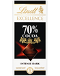 Lindt Excellence 70% Cocoa Dark Chocolate Bar 100g