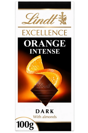 Lindt Excellence Orange Intense Dark Chocolate Bar 100g