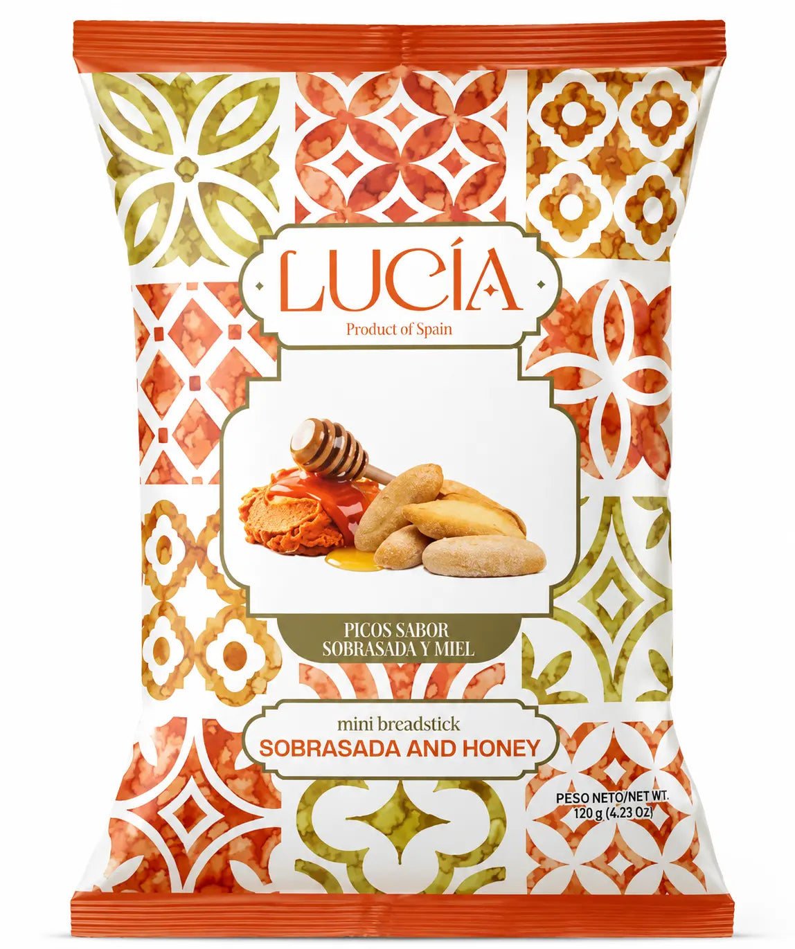 Lucía Mini Picos Sobrasada & Honey Breadsticks 120g