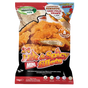 A 1kg bag of Meadow Vale Knicker 24 Hot & Spicy Mini Fillets, featuring a red and black packaging design with a large photo of golden-brown fried chicken on the front.