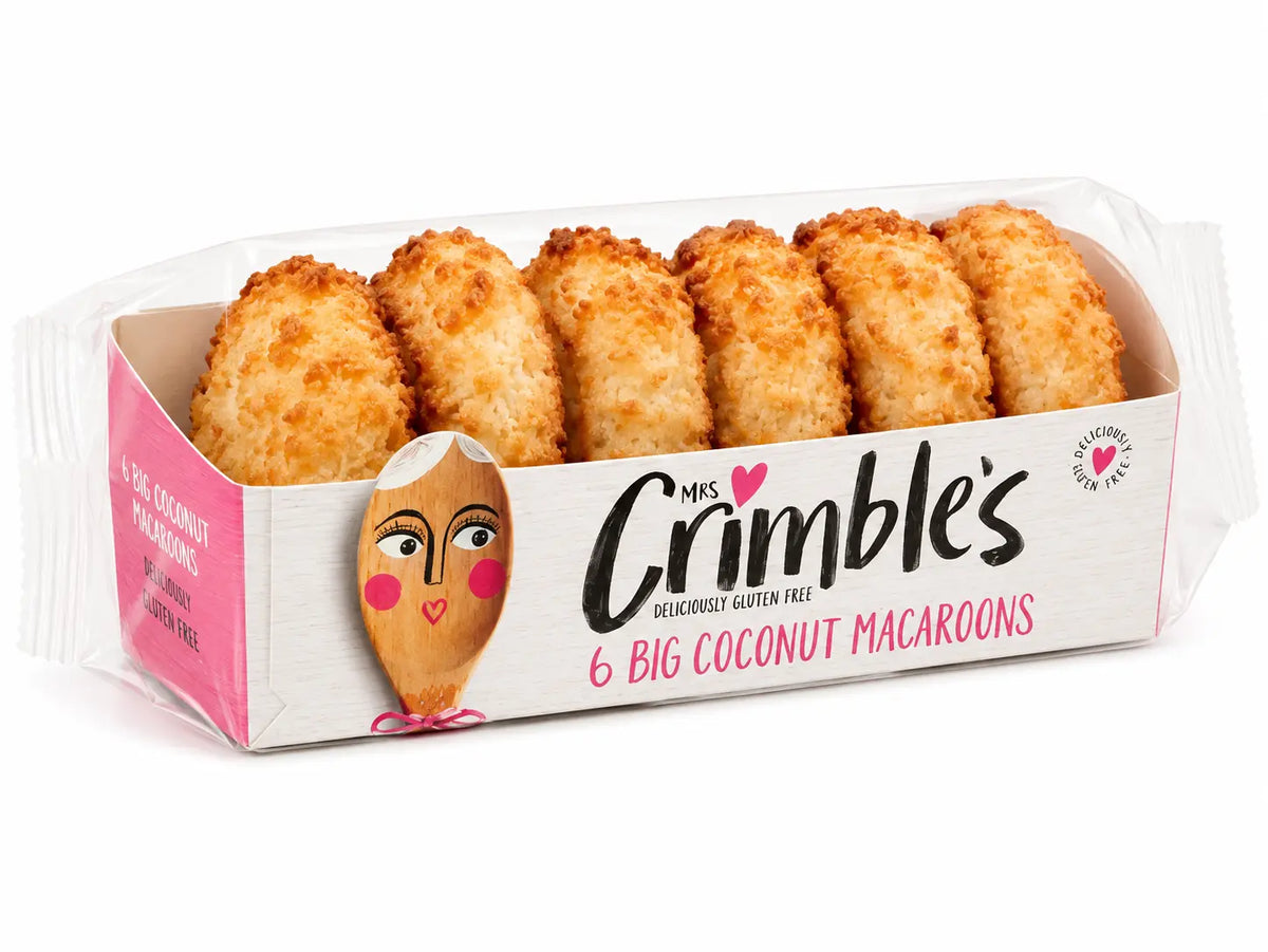 Mrs Crimble's Large Coconut Macaroons 6 Pack 180g