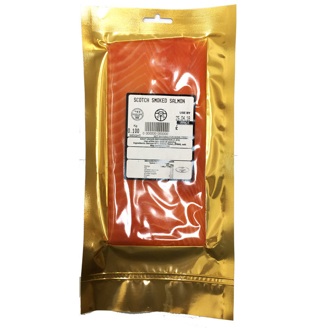 OT Scottish smoked salmon sliced 100g chilled pack