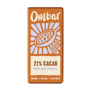 Ombar 72% Cacao Organic Vegan Chocolate Bar 70g