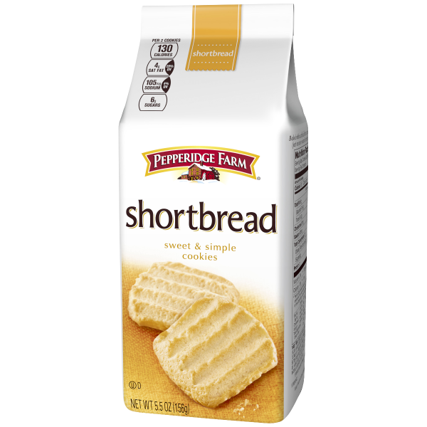 Pepperidge Farm Dublin sweet and simple shortbread cookies 156g box