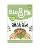 Pistachio & Vanilla Granola 360g low sugar high fibre breakfast granola available at The Velvet Corner
