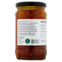 A jar of Odyssey Semi-Dried Datter Tomato in Oil, 160g, with the back label facing the camera, on a white background.