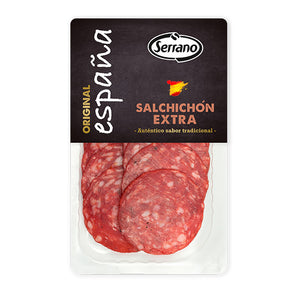 Serrano Salchichón Spanish cured sausage slices 100g pack