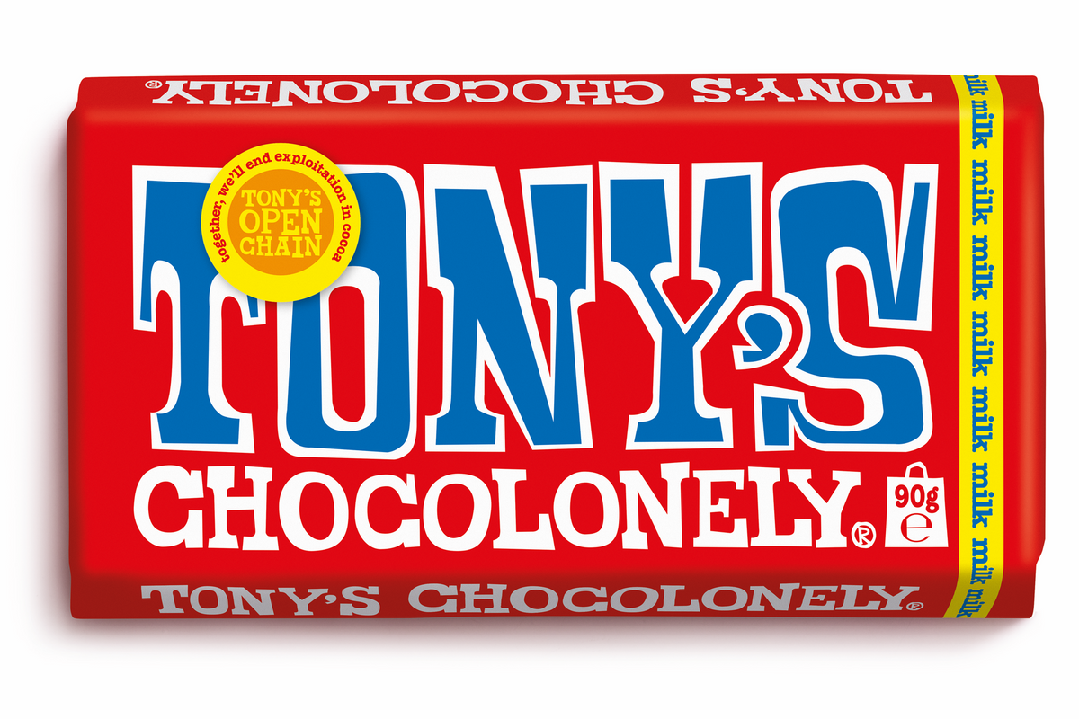 Tony's Chocolonely Milk Chocolate Bar 90g
