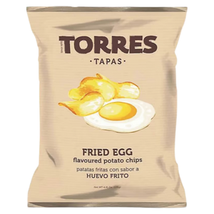 Torres Fried Egg Flavoured Potato Chips 125g premium Spanish gourmet crisps available at The Velvet Corner