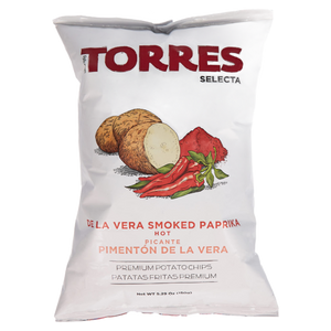 Torres Smoked Paprika Potato Chips 150g premium Spanish gourmet crisps with smoked paprika available at The Velvet Corner
