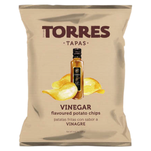 Torres Vinegar Flavoured Potato Chips 125g premium Spanish gourmet crisps available at The Velvet Corner