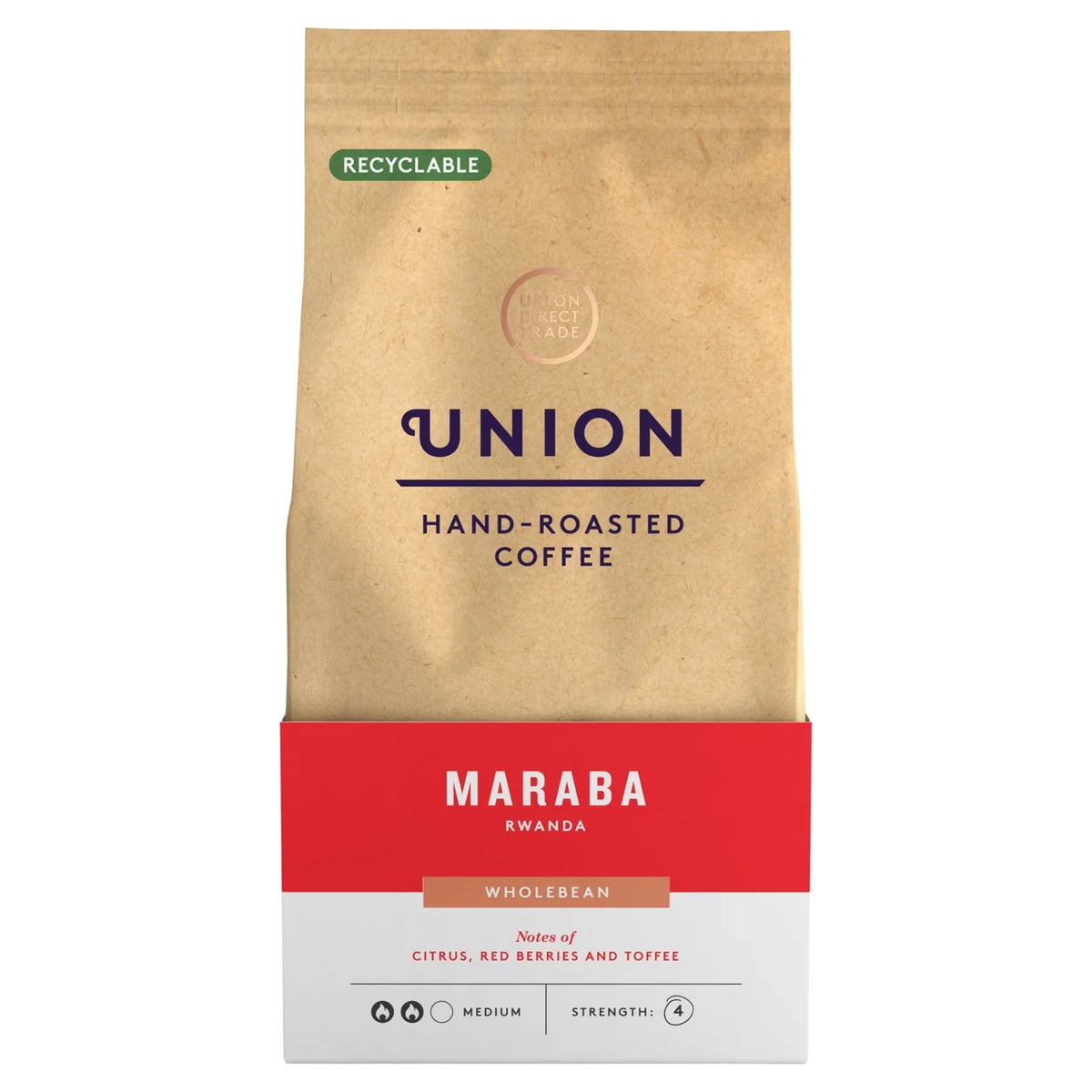 Union Maraba Rwanda Whole Bean Coffee 200g